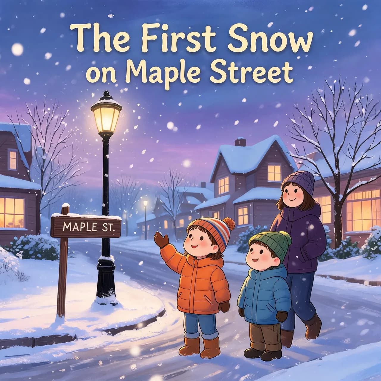The First Snow on Maple Street